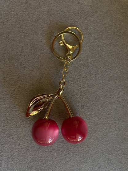 Cherry Keychain Bag Charm - 7 Colors
