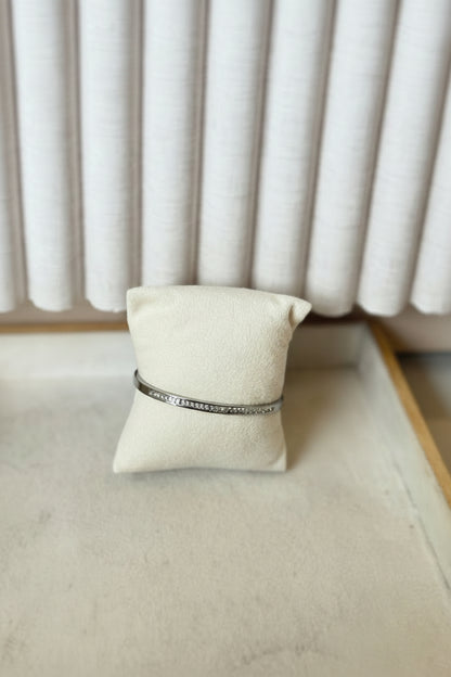 Half stone bangle