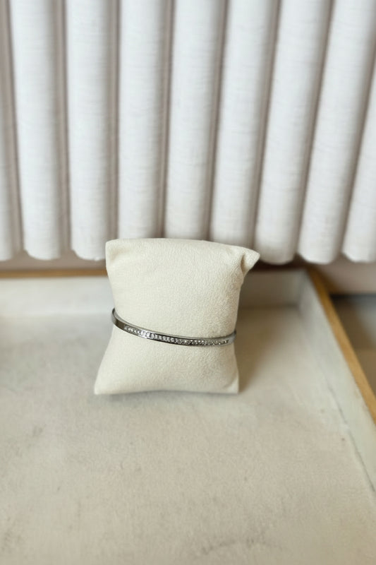 Half stone bangle