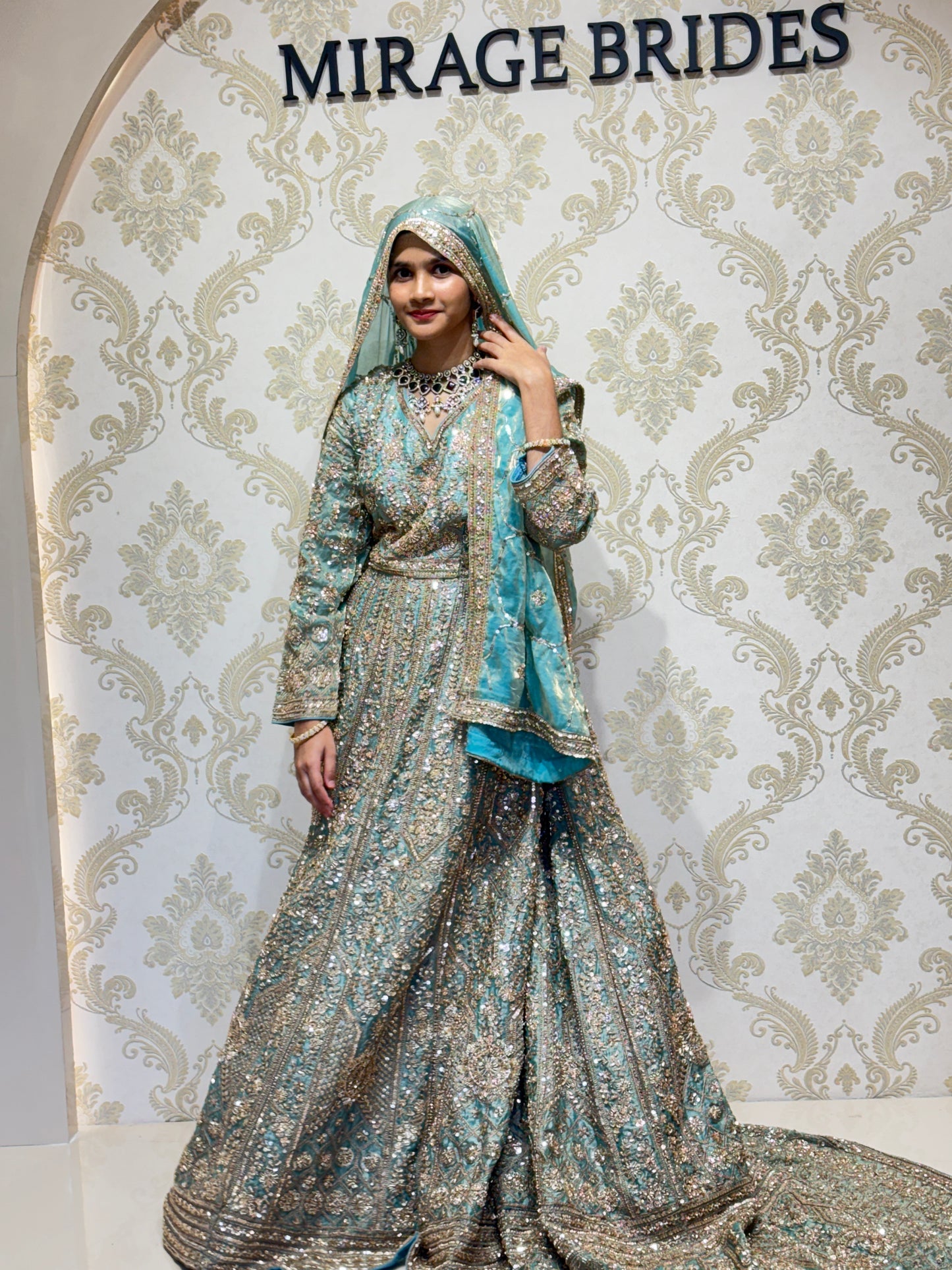 Noor e Feroza Designer Hand Crafted Gown
