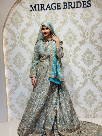 Noor e Feroza Designer Hand Crafted Gown