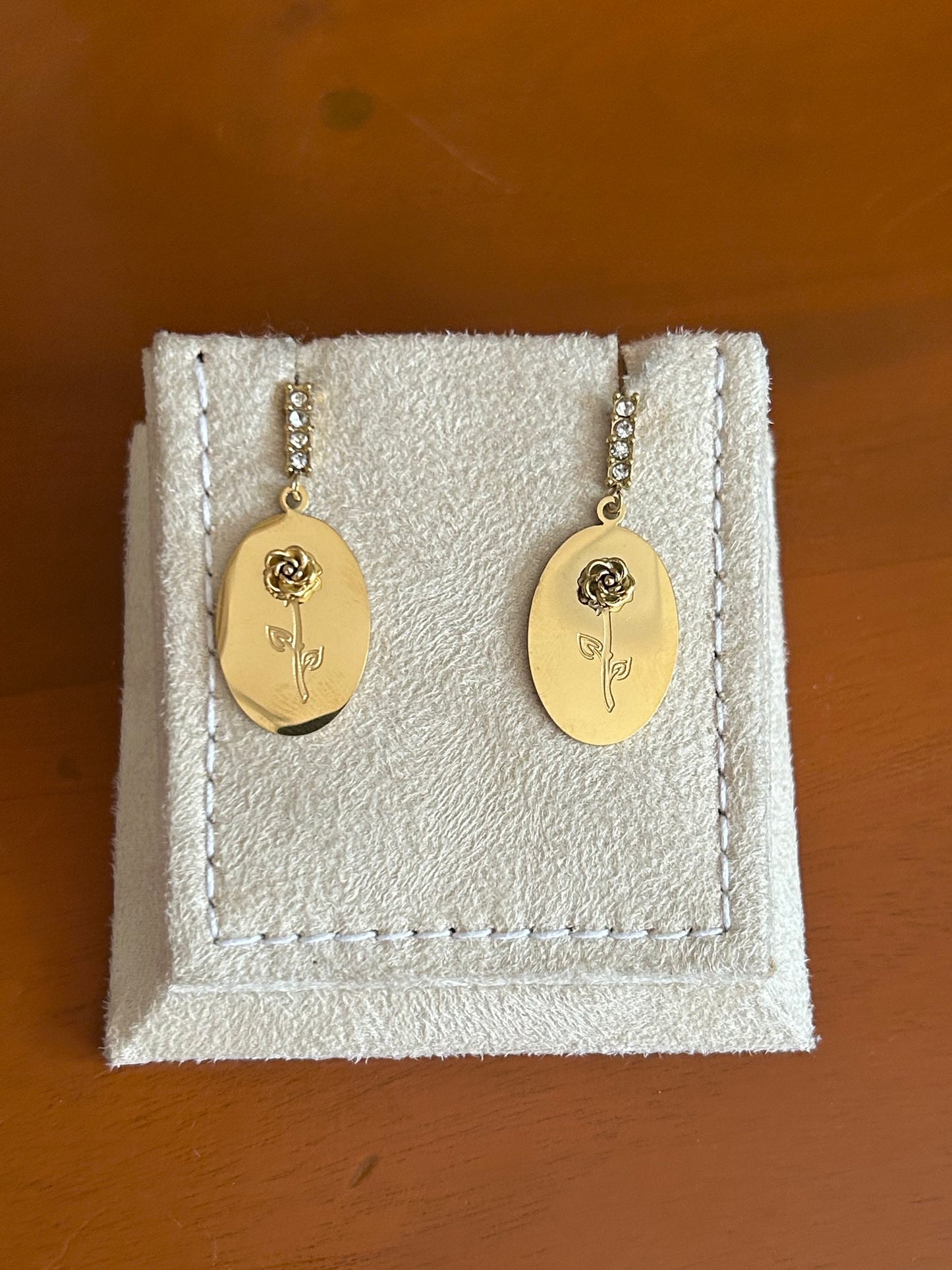 Rose Medallion Earrings