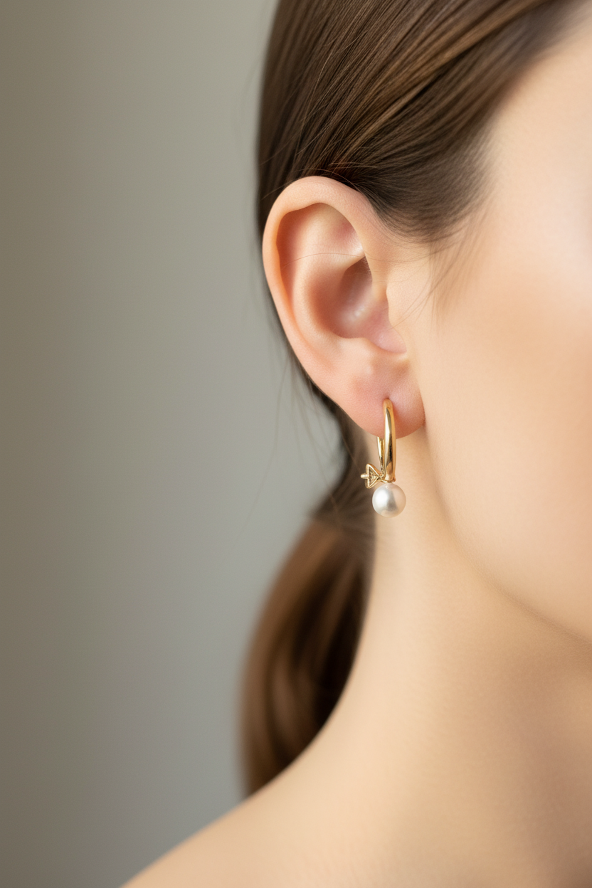 Delicate Teardrop Leverback Earrings