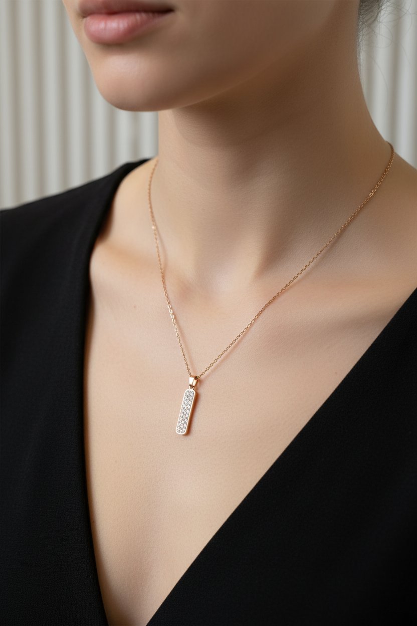 Rose Bar Rose gold Chain