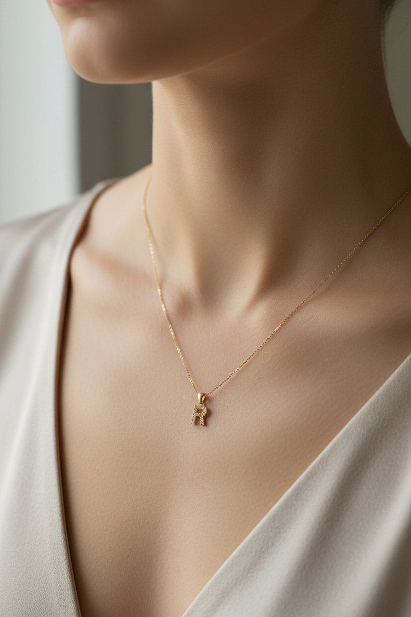 R letter pendant