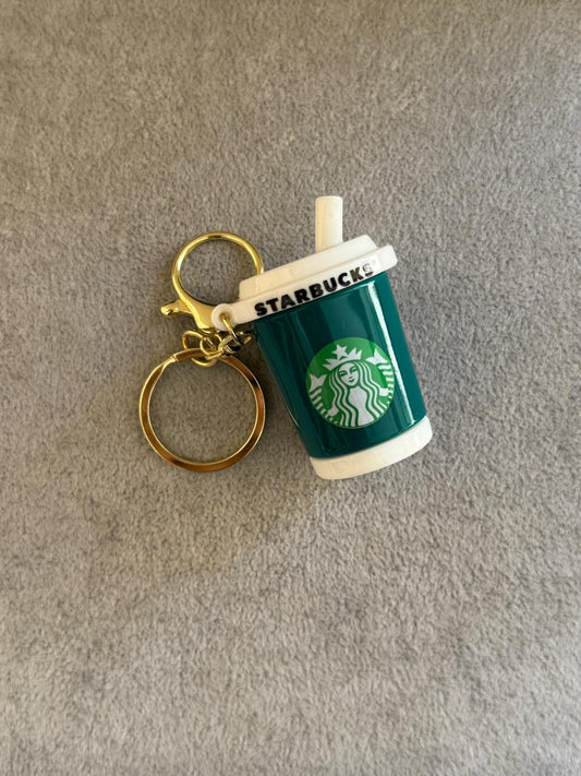 Starbucks Coffee Cup Keychain with Straw