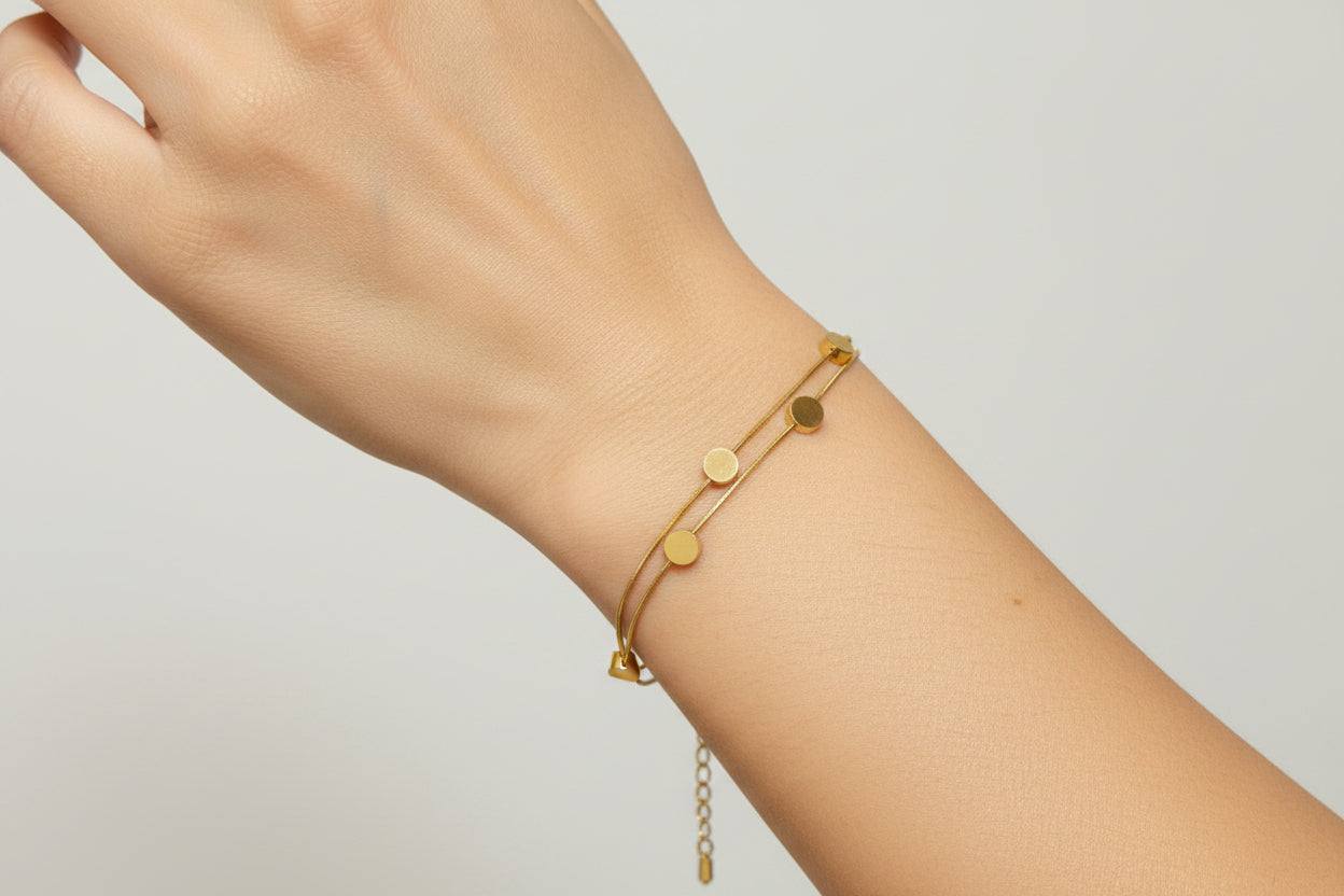 Round bracelet gold