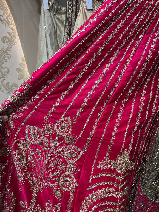 Rani pink Lehanga Rent