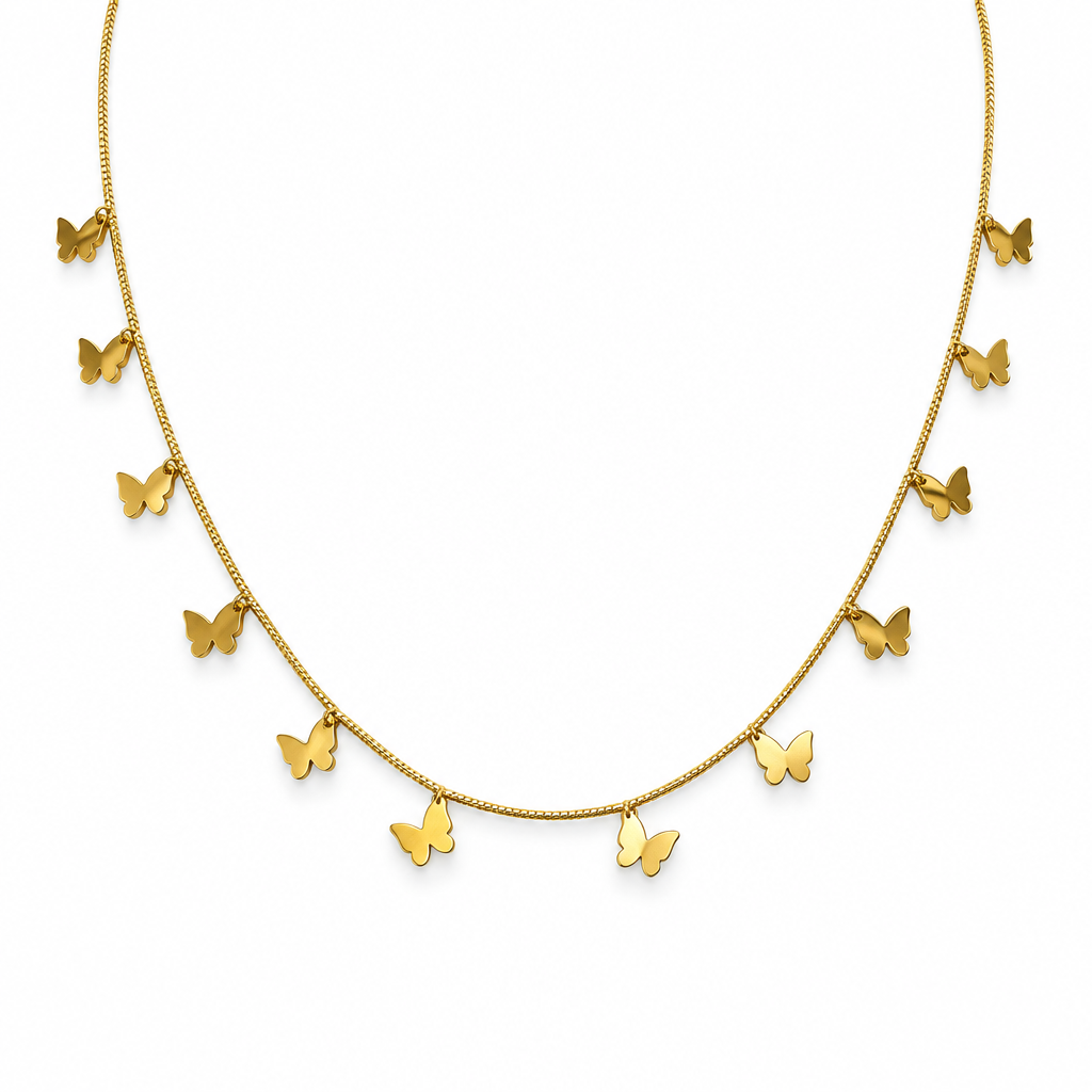 Butterfly charm necklace