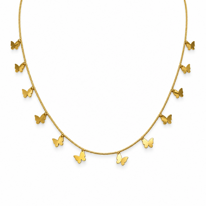 Butterfly charm necklace