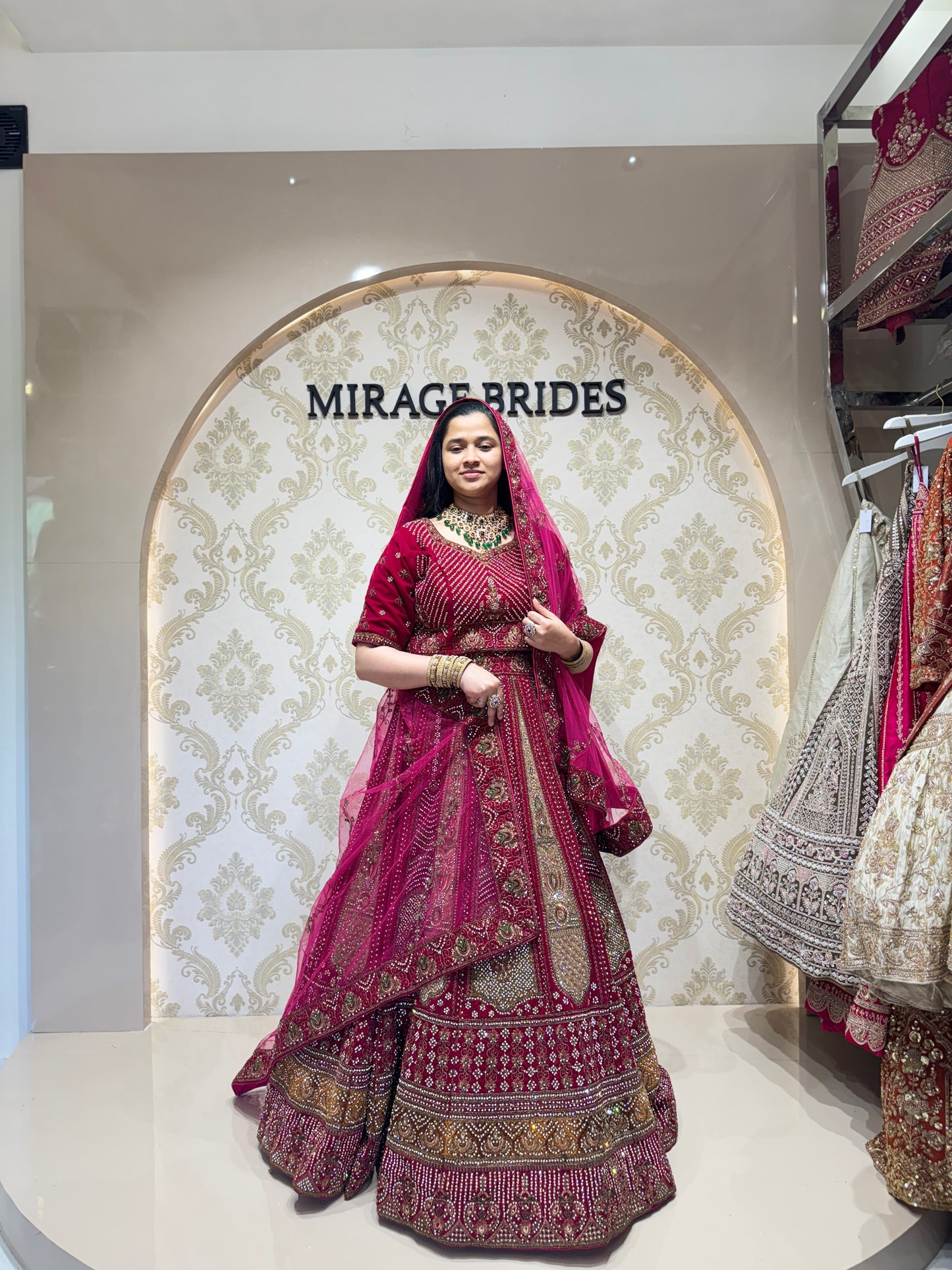 Raw silk Lahenga