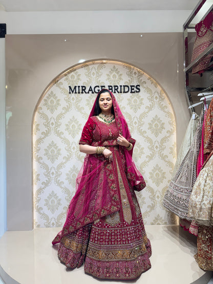 Raw silk Lahenga