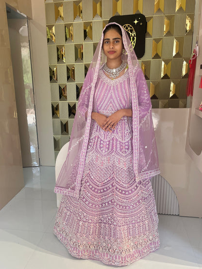 Lavender Net Gown
