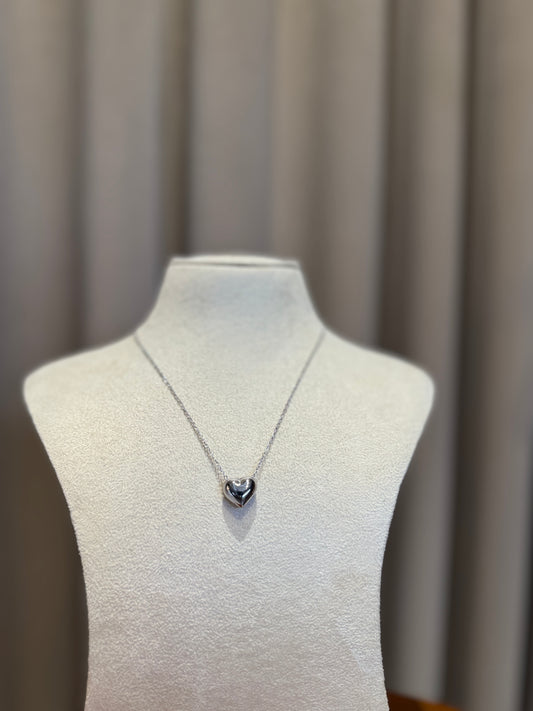 Heart Necklace - Silver