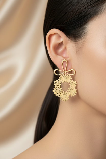 Daisy Bow Earrings