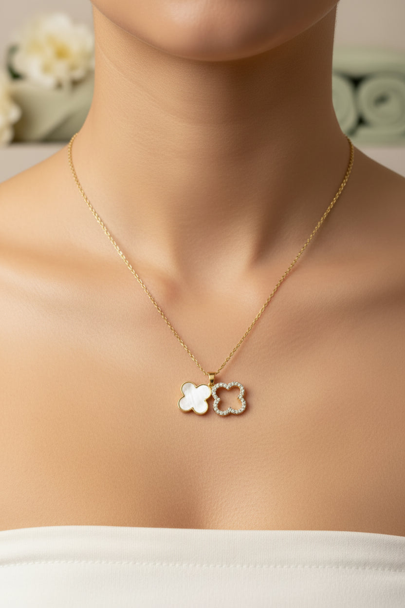 White clover necklace