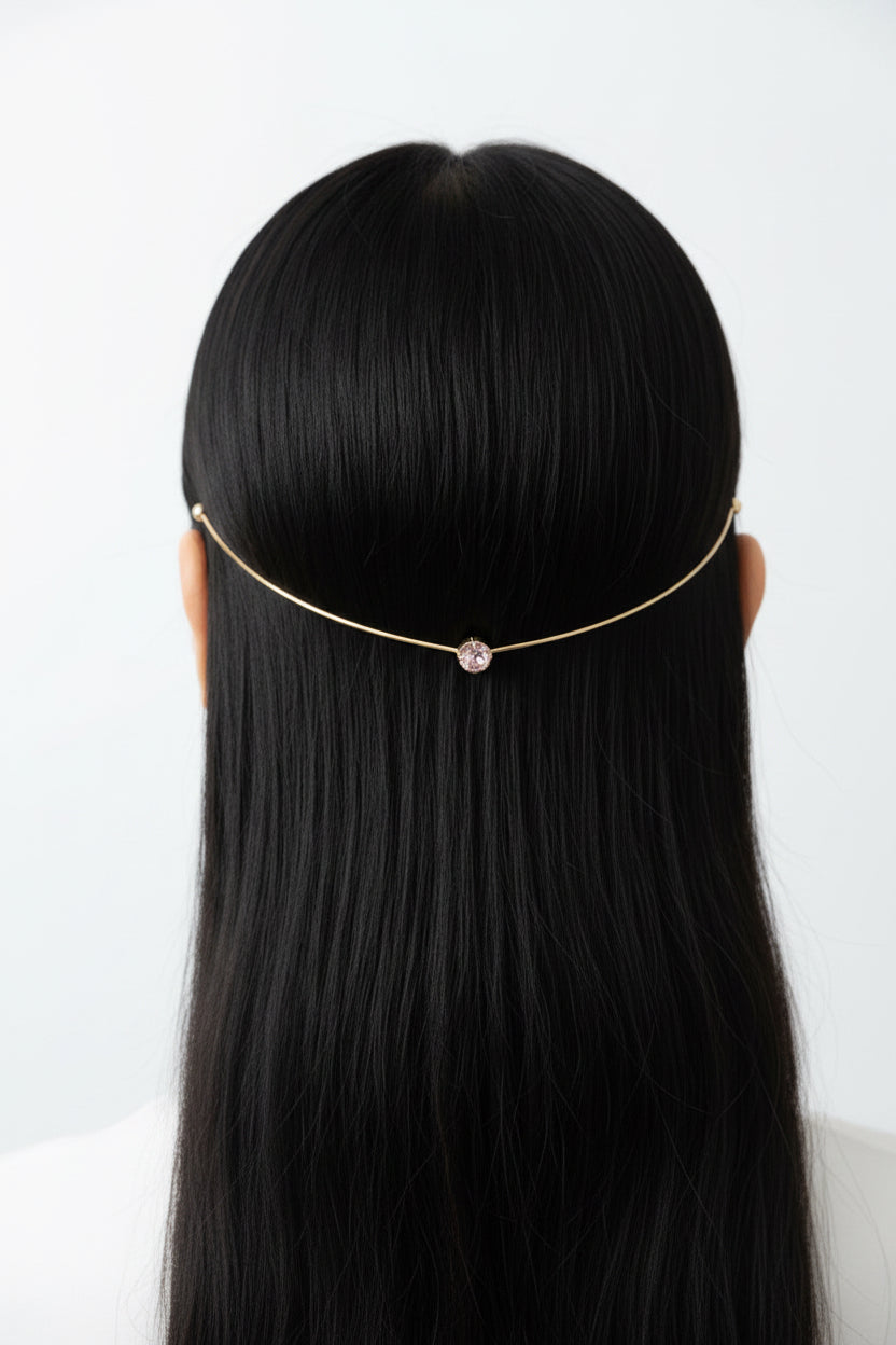 Trending hair accessories pink stone