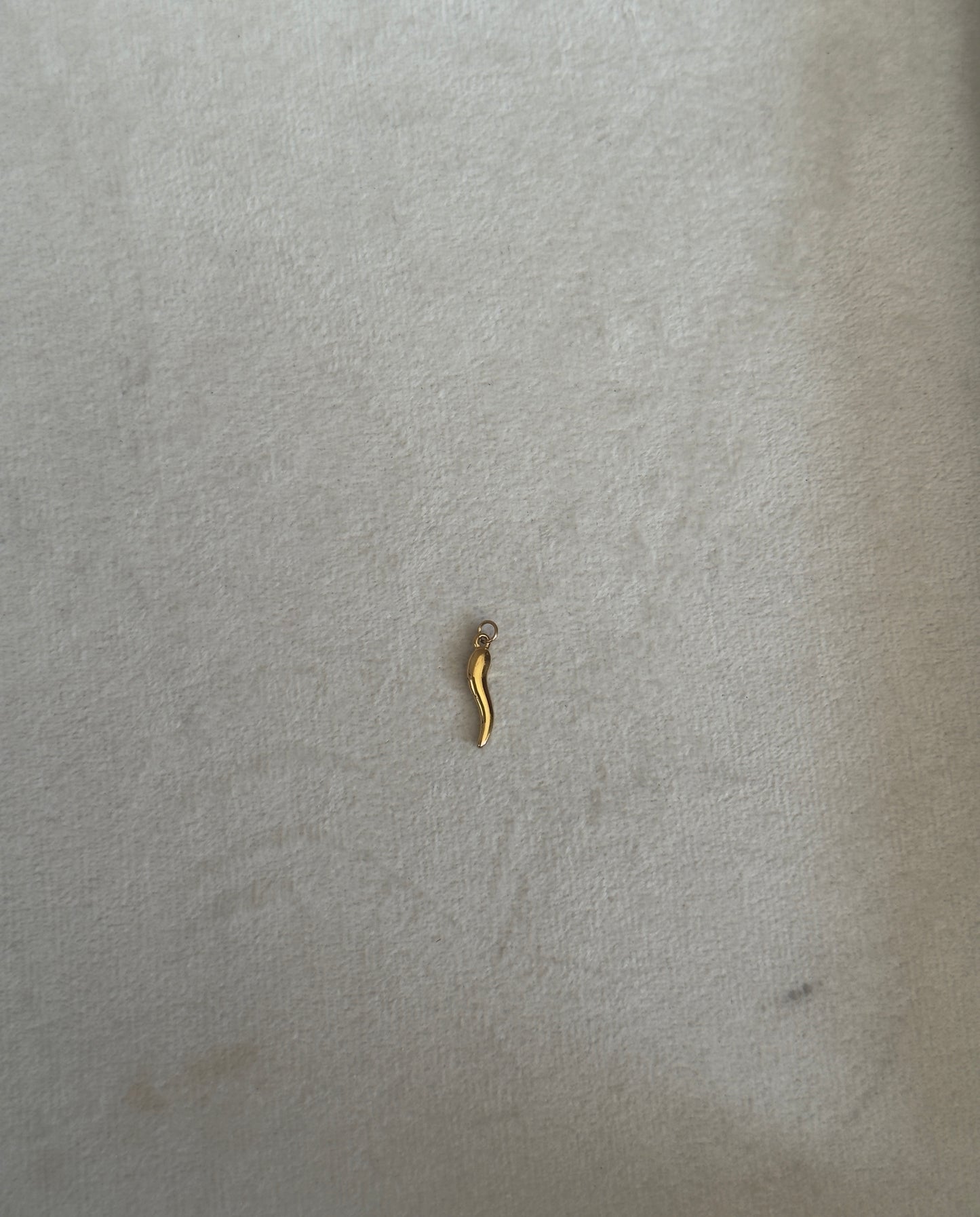 Golden chilli pendant