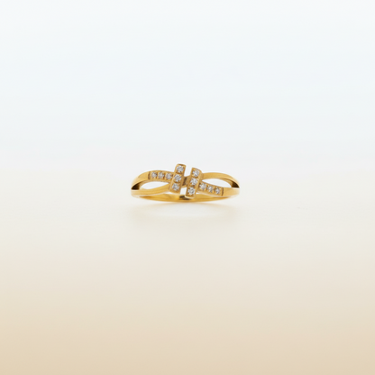 Solitaire Gold Ring Size 6