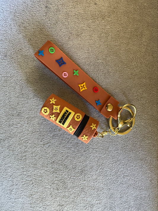 Lv cylinder Key Chain Bag Charms