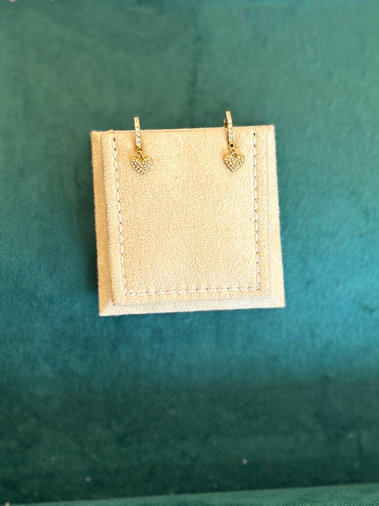 Heart ring earring