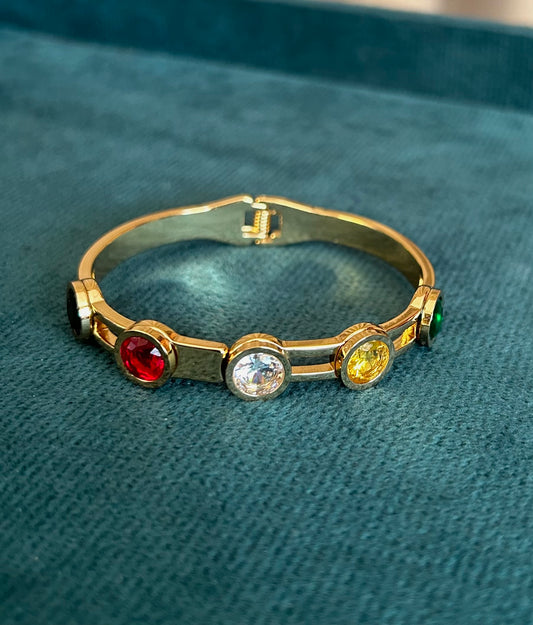 Baby size Multi colour stone bangle