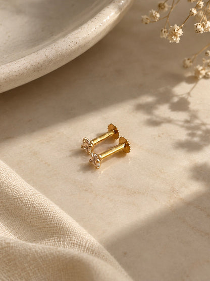 Square Crystal Stud Earrings