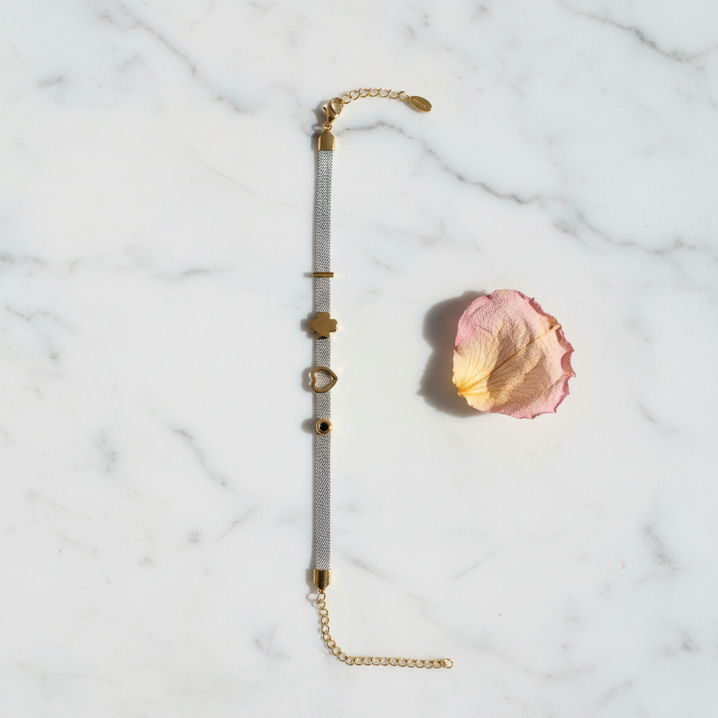 Silver and gold Bracelet