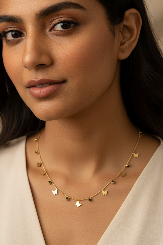 butterfly charm necklace