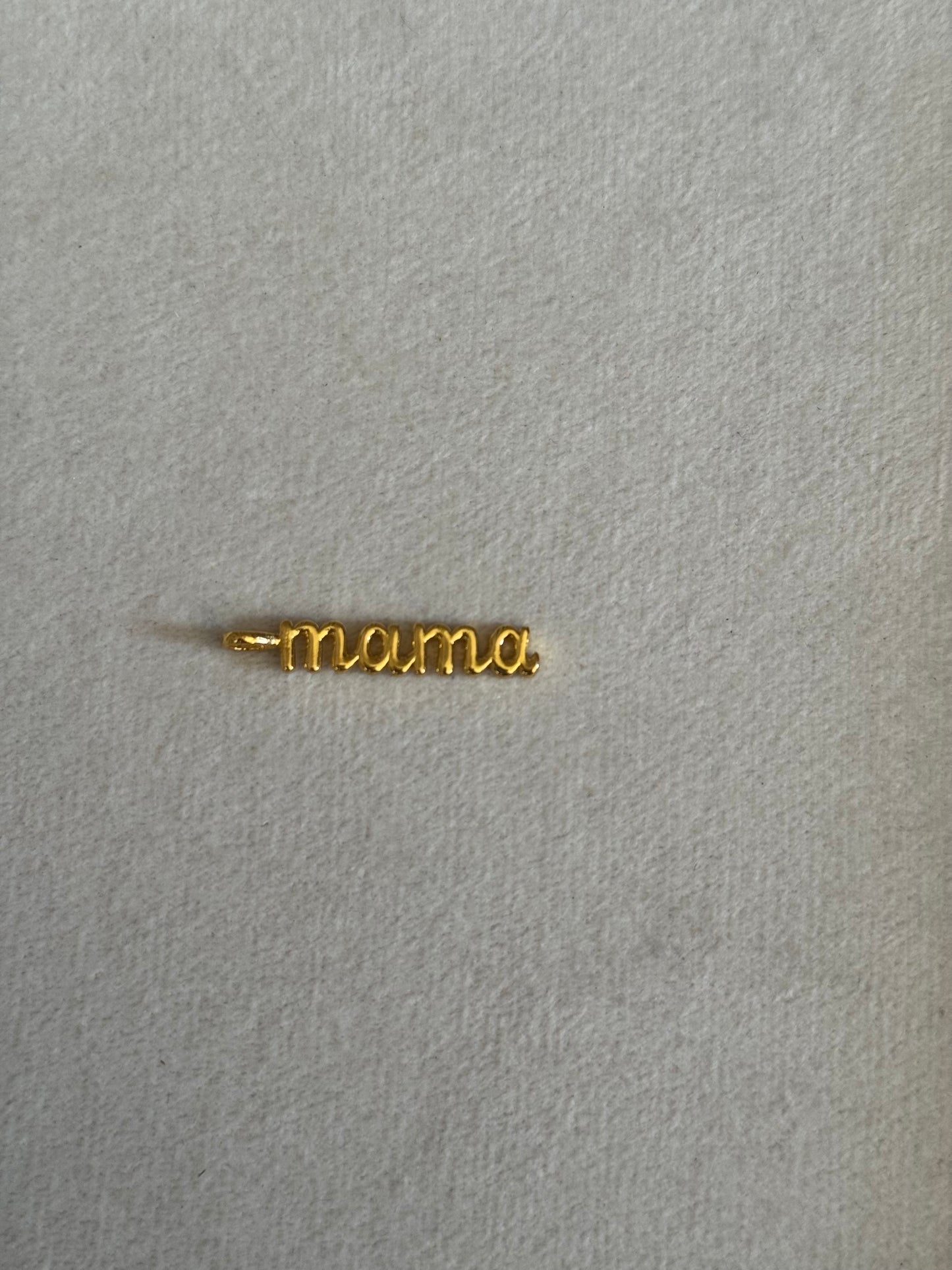 Mama text pendant