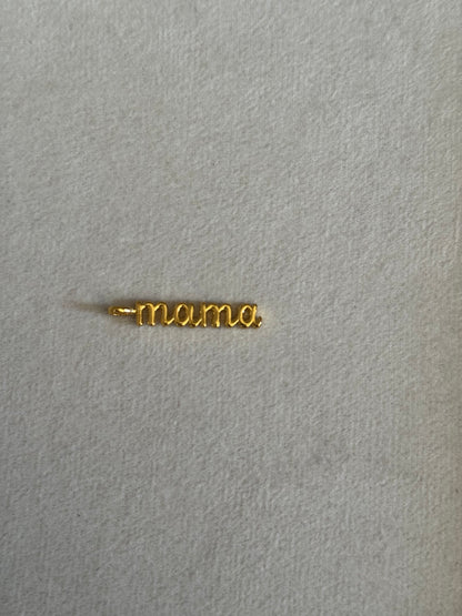 Mama text pendant