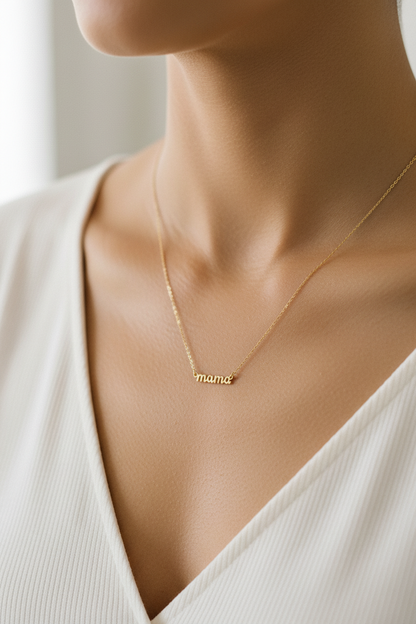 Mama text pendant