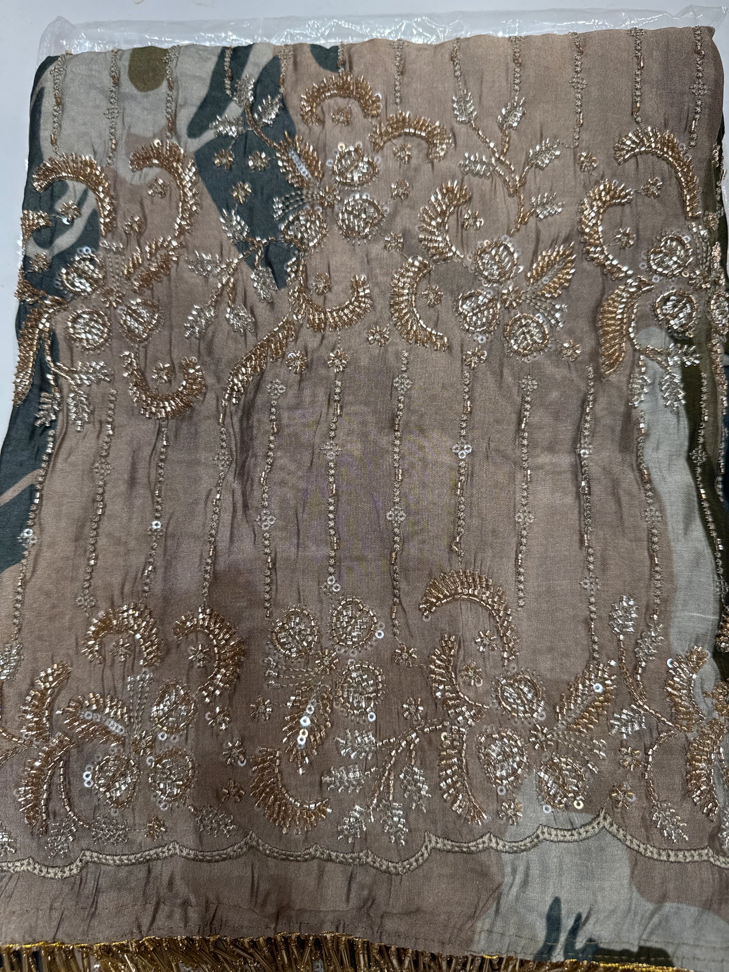Handwork Muslin Churidar set