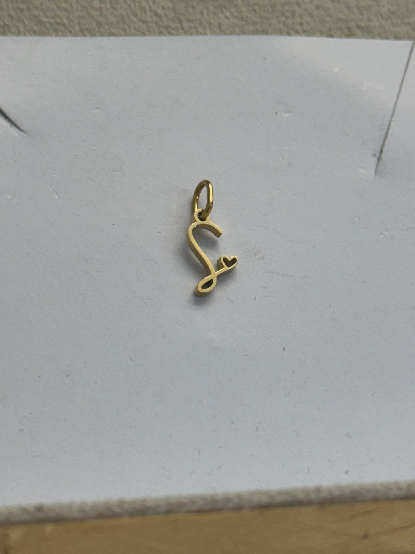 S letter charm