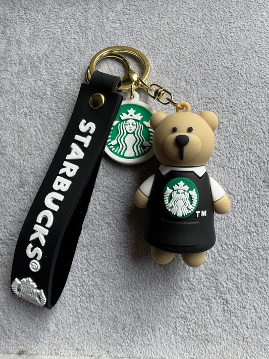Starbucks Bear Barista Keychain