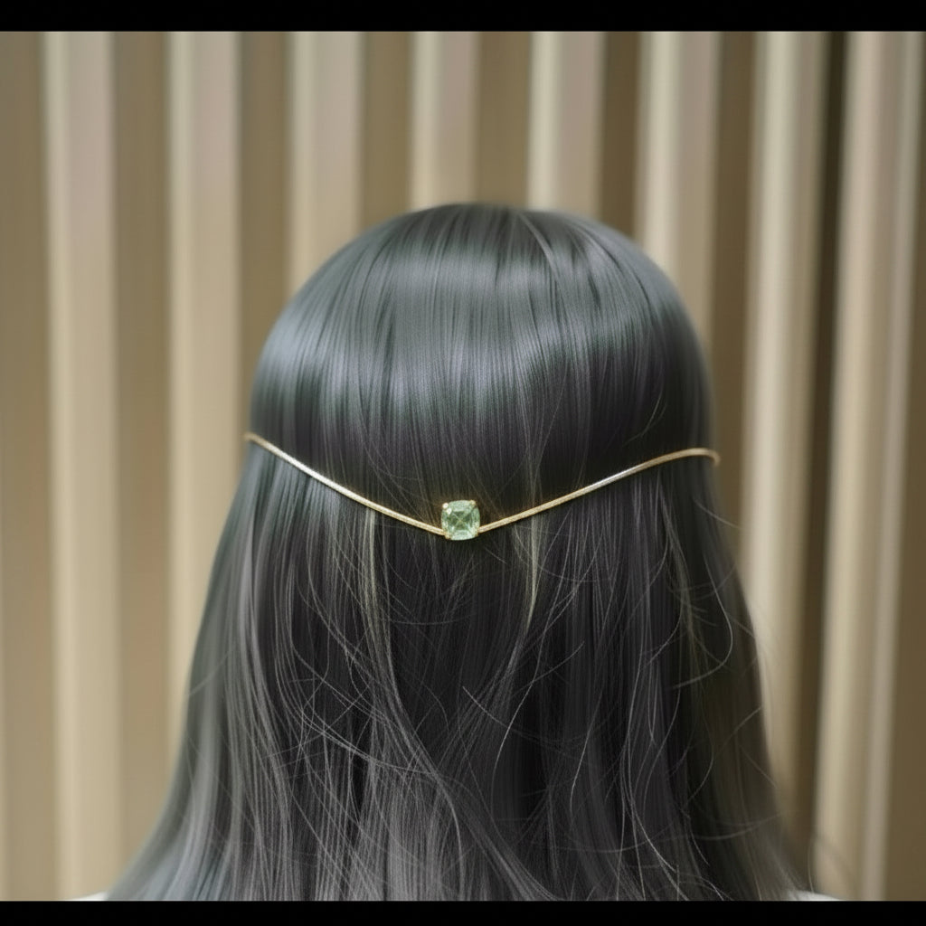 Pastel green hair accessories