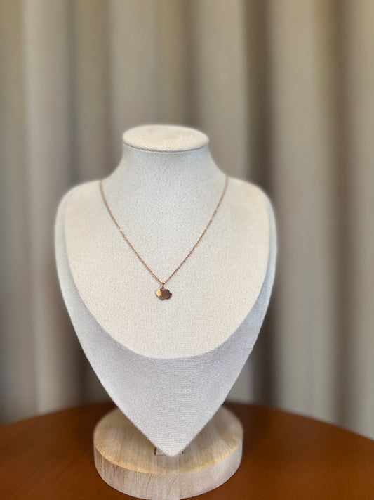 Double heart  necklace