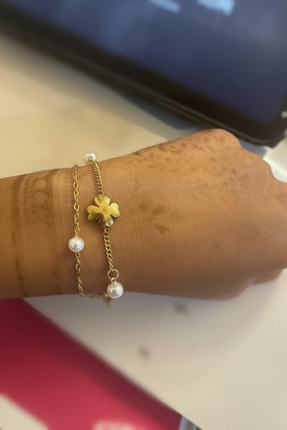 Double layer bracelet
