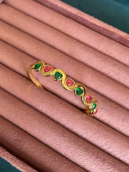 Golden Heart Eternity bangle