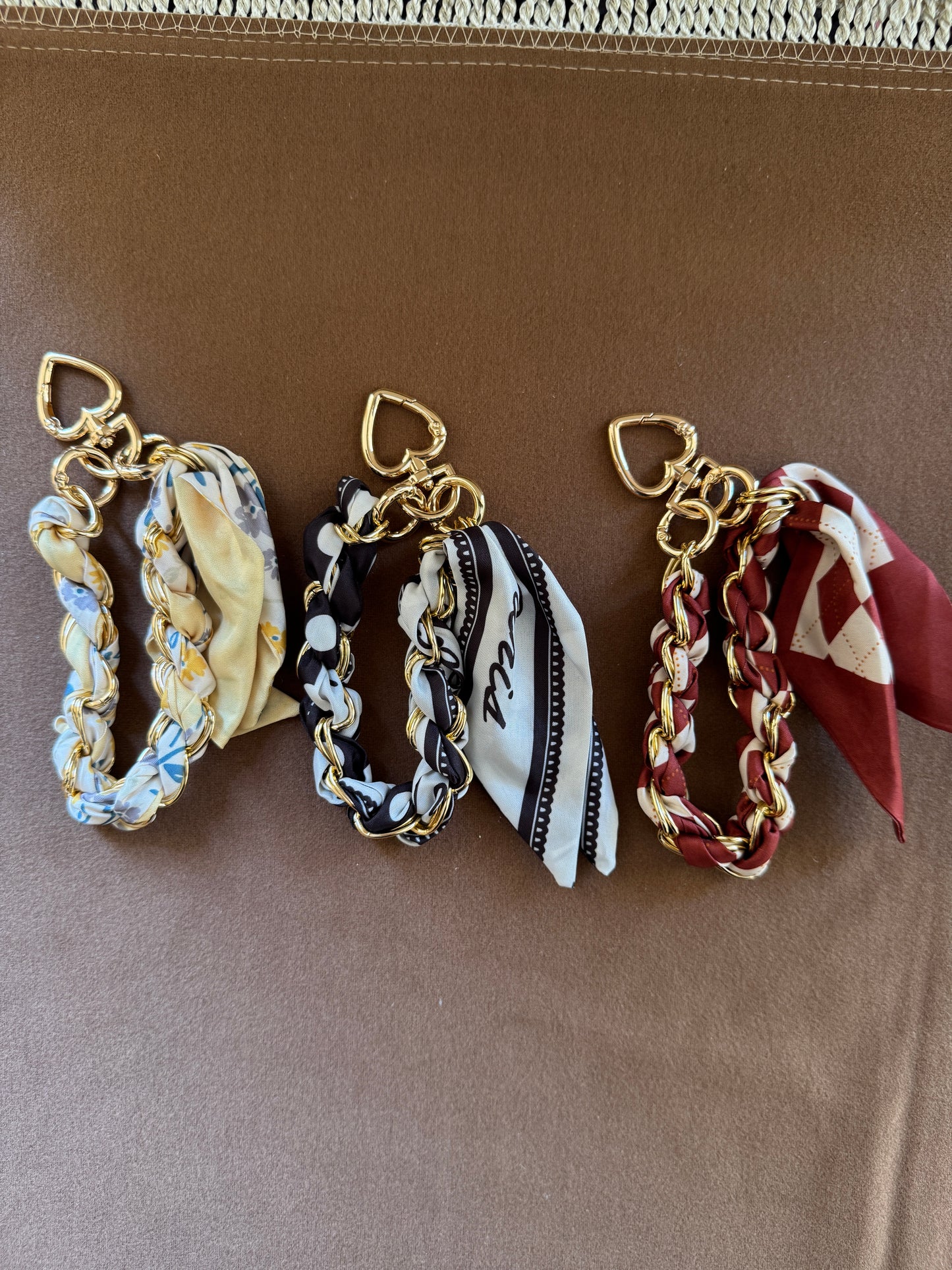 Silk Chain Wristlet Charm
