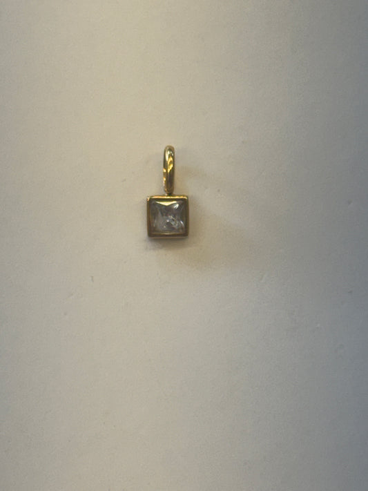 White stone charm