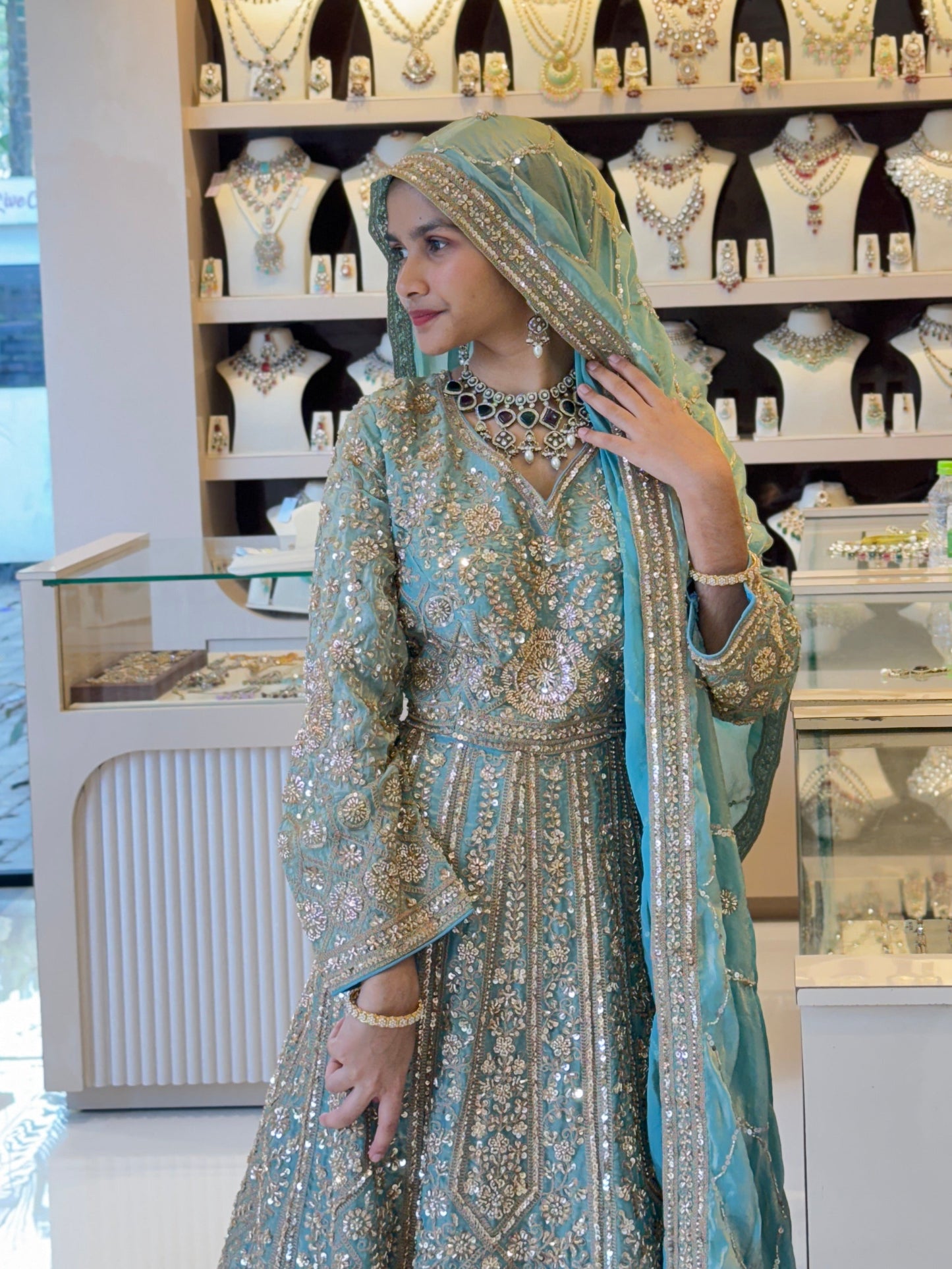 Noor e Feroza Designer Hand Crafted Gown