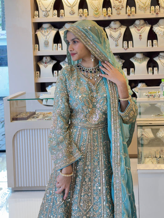Noor e Feroza Designer Hand Crafted Gown