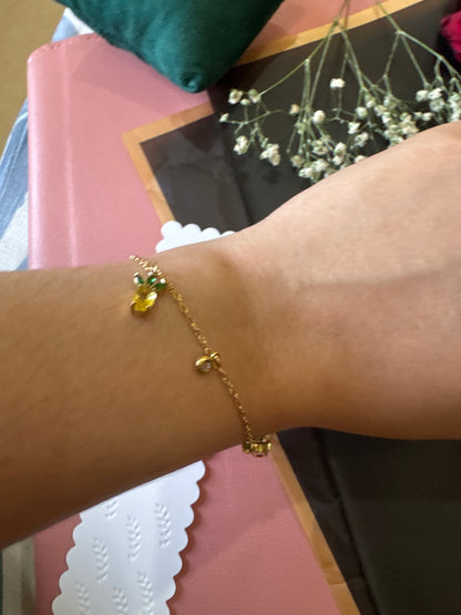 Pineapple Bracelet-Gold