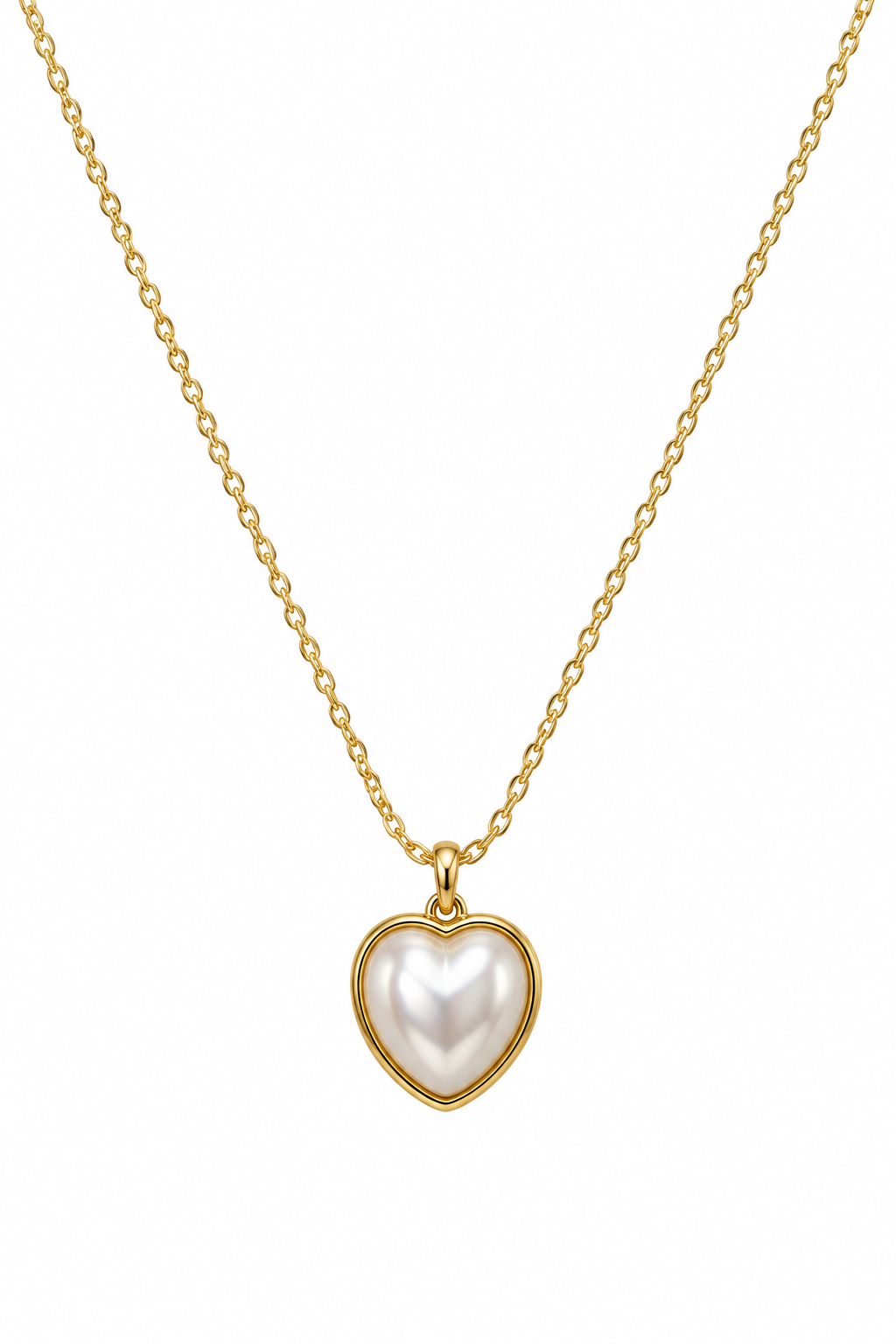 White heart necklace
