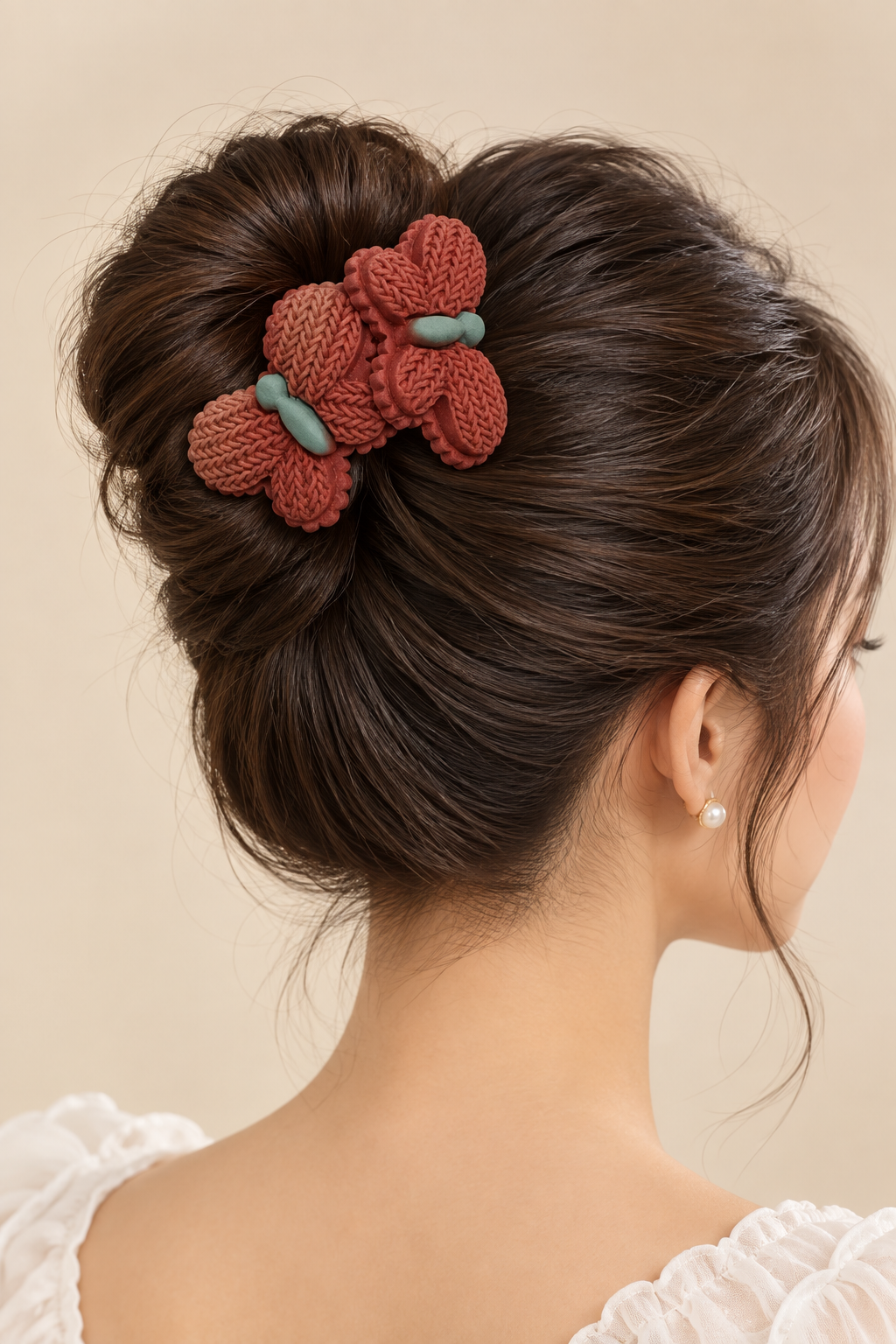 Butterfly hair bun
