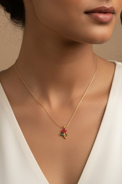 Tulip Flower necklace