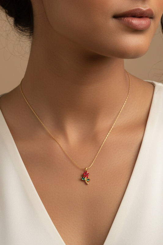 Tulip Flower necklace