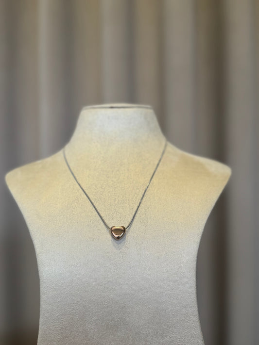 Heart Necklace - Silver