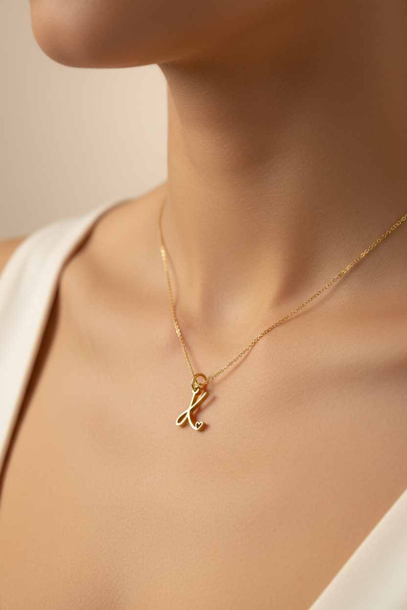 K letter charm
